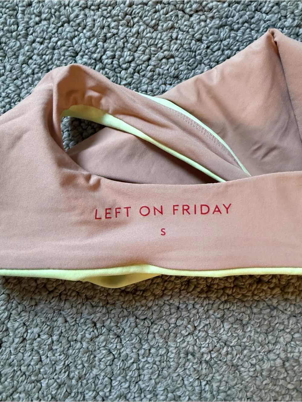Left On Friday One-Shoulder Bikini Top small - Picture 3 of 5